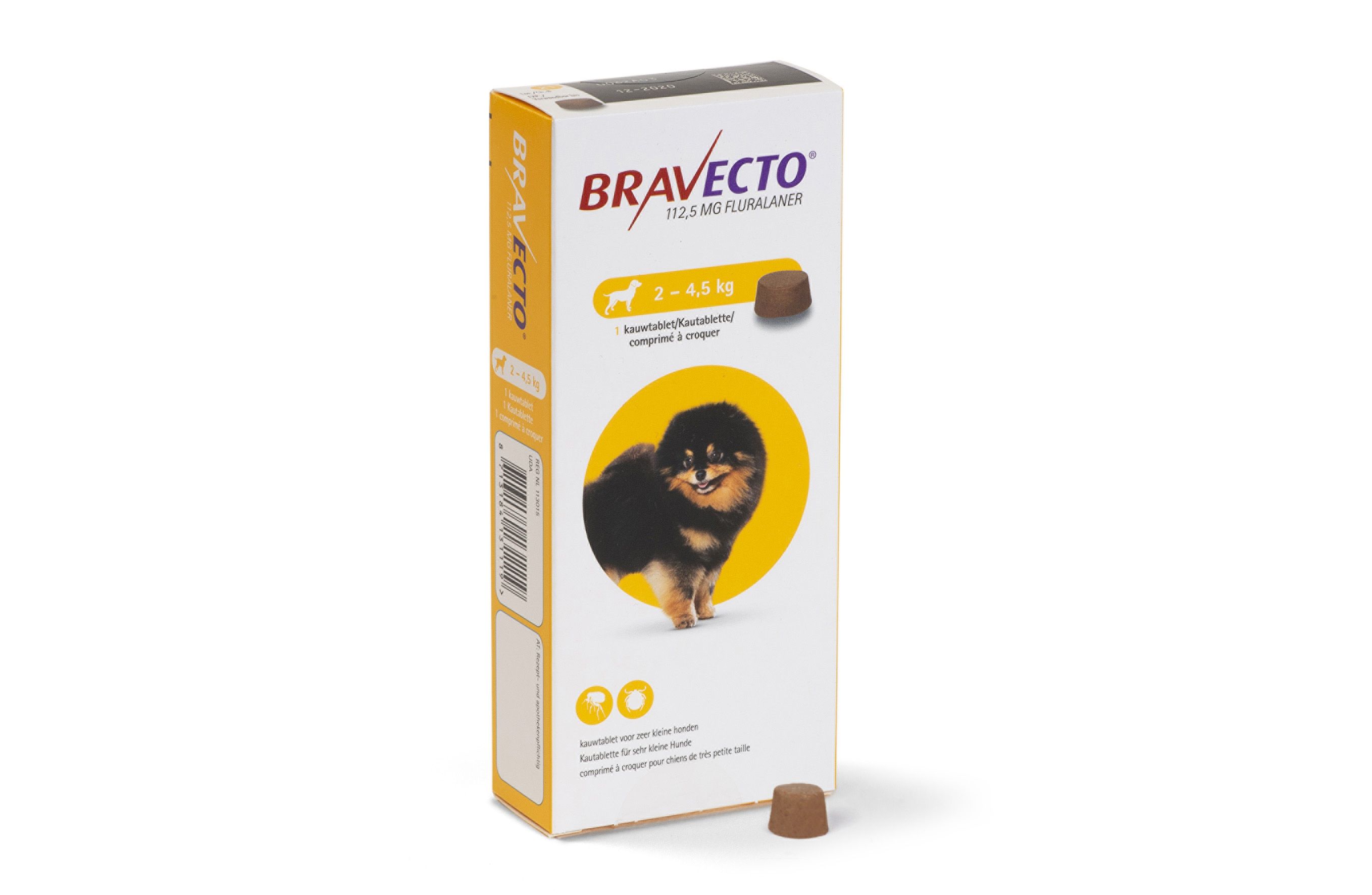 Bravecto 2-4,5 kg 1 Tablette